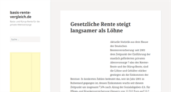 Desktop Screenshot of basis-rente-vergleich.de